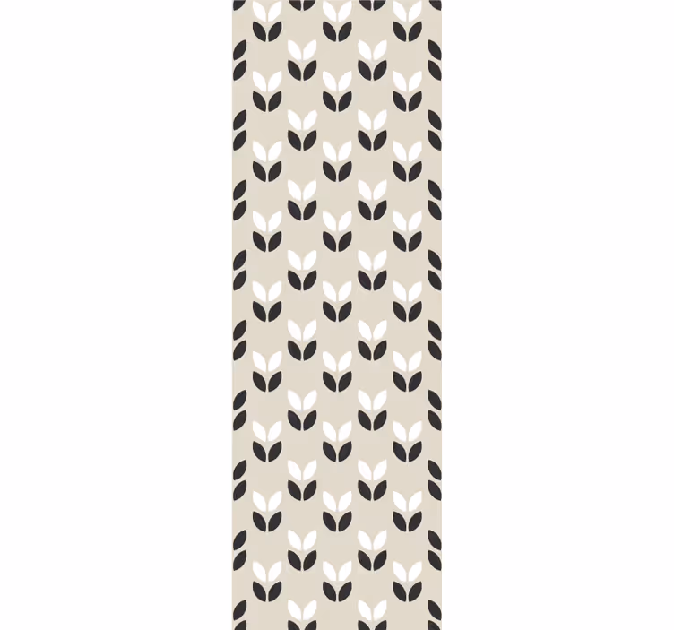 Symmetric Leaf Pattern wallpaper geometric - TenStickers