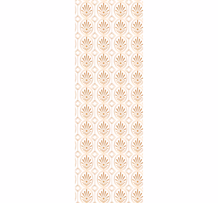 Modern art white and golden decor wallpaper - TenStickers