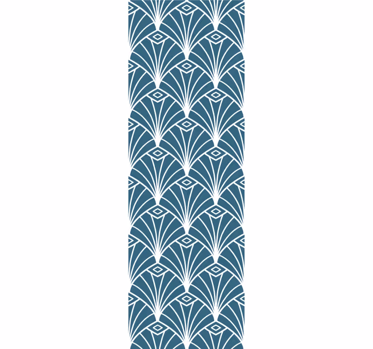 Abstract Peacock Feathers wallpaper geometric - TenStickers