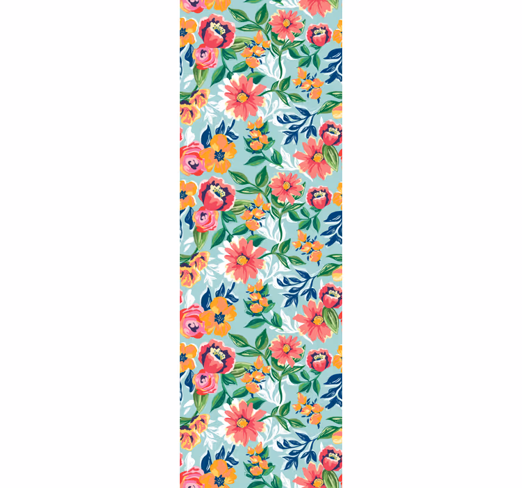 Floral Garden Design flowers wallpaper - TenStickers