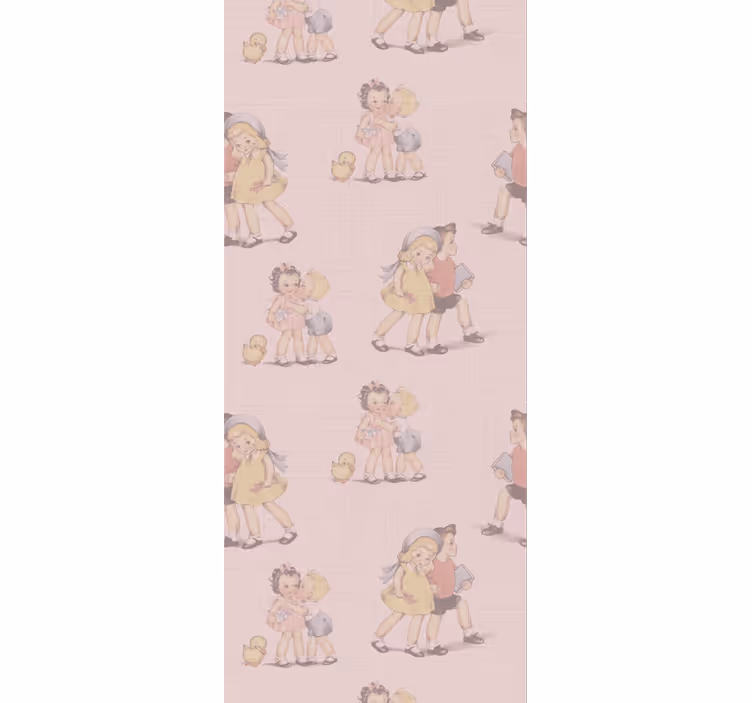 Charming Childhood wallpaper for the nursery - TenStickers