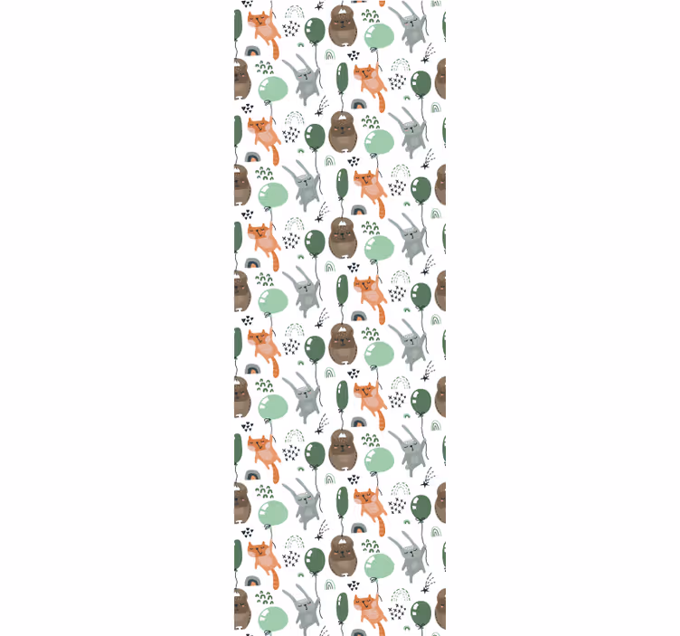Cute animal wallpaper forest animal designs - TenStickers