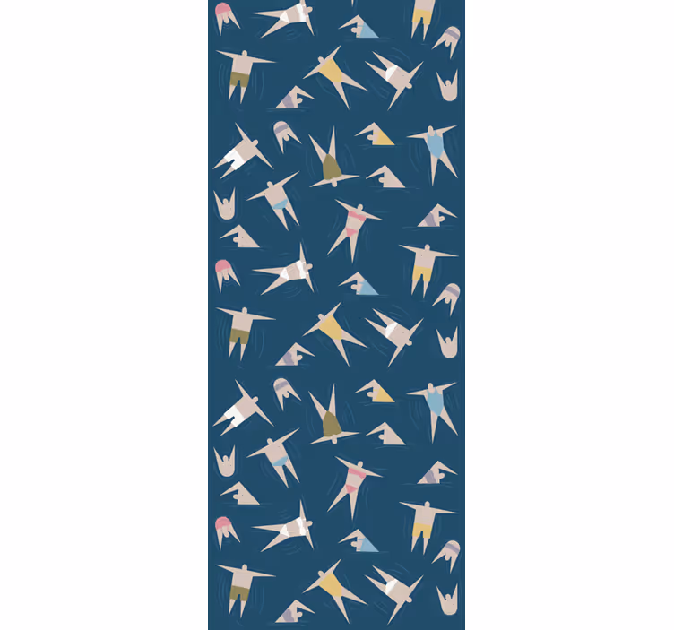 Flying Birds Pattern cute animal wallpaper - TenStickers