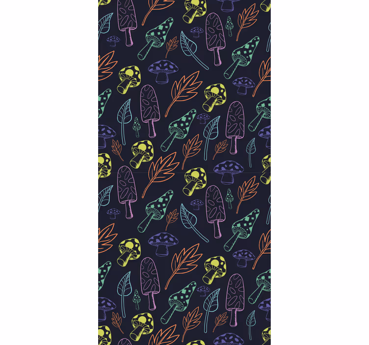 Funky Forest Pattern nature wallpaper - TenStickers