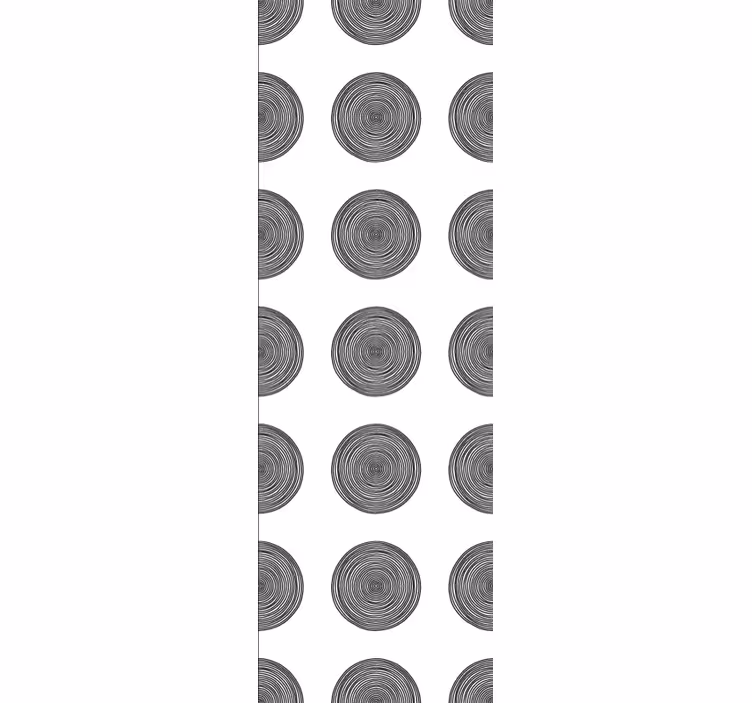 Wallpaper patterns circular wood designs - TenStickers