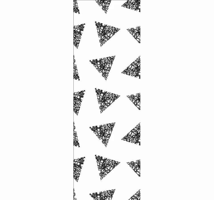 Wallpaper triangles scribble triangles - TenStickers