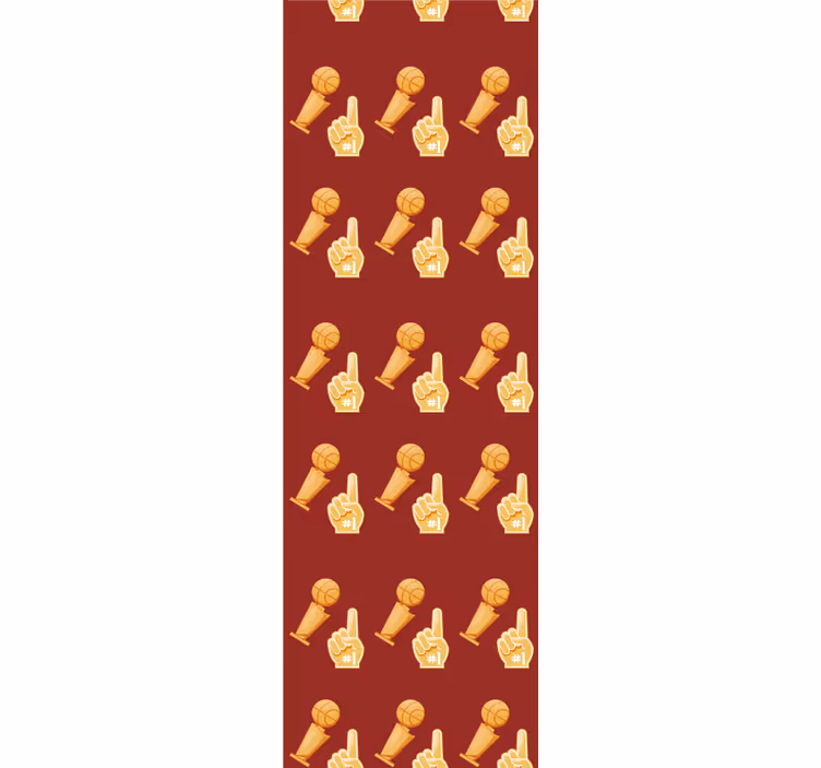 Sports Gesture Motif art deco wallpaper - TenStickers