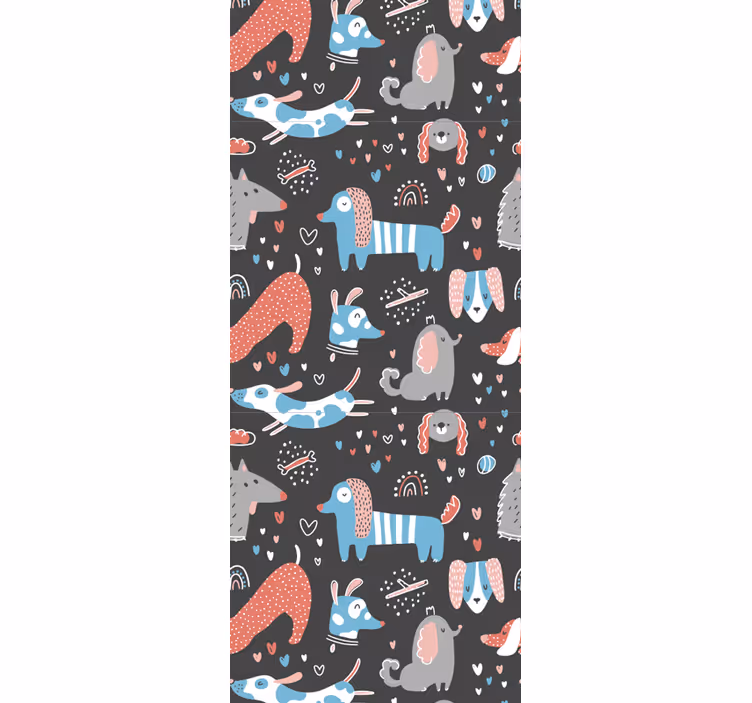 Whimsical Animal Illustrations cute animal wallpaper - TenStickers