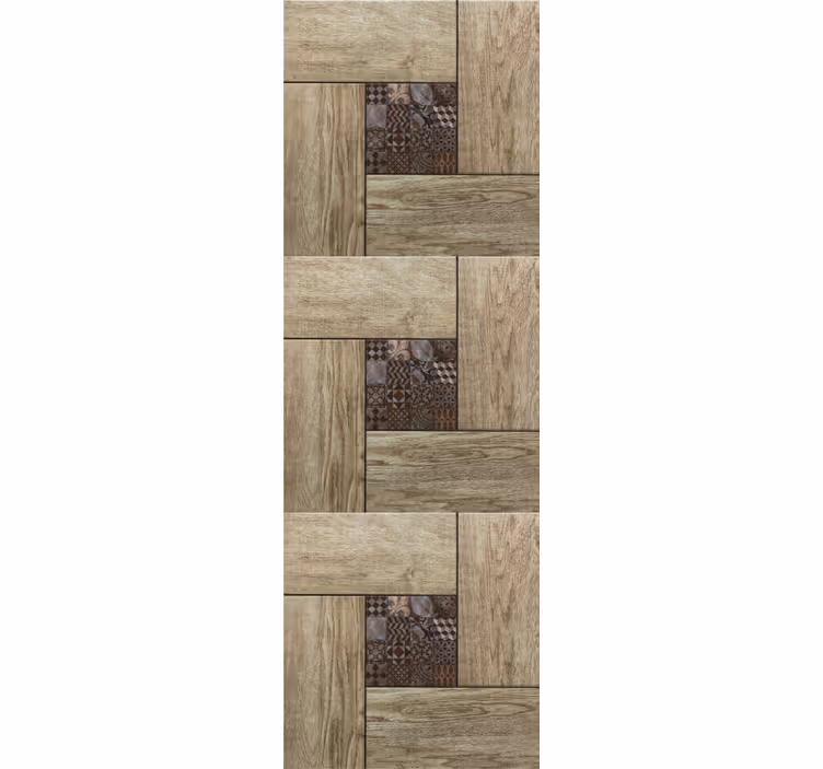 Artificial Wood Panels wood feature wallpaper - TenStickers