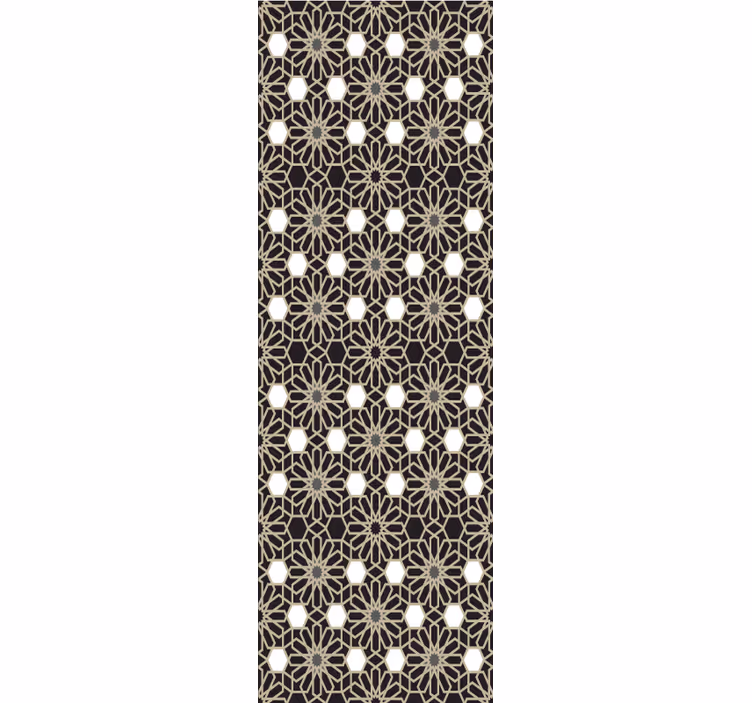 Geometric Floral Theme tiles wallpaper - TenStickers