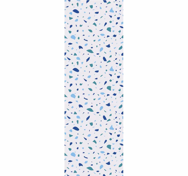 Blue simple terrazzo wallpaper patterns - TenStickers