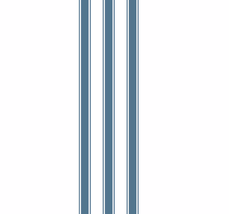Narrow blue vertical pattern stripes wallpaper - TenStickers