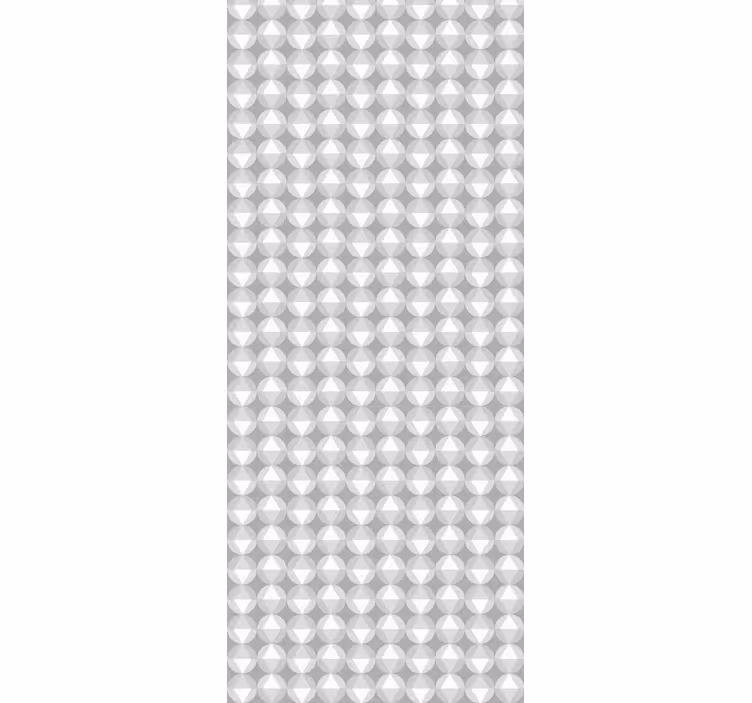 Gray Circular Pattern geometric wallpaper - TenStickers