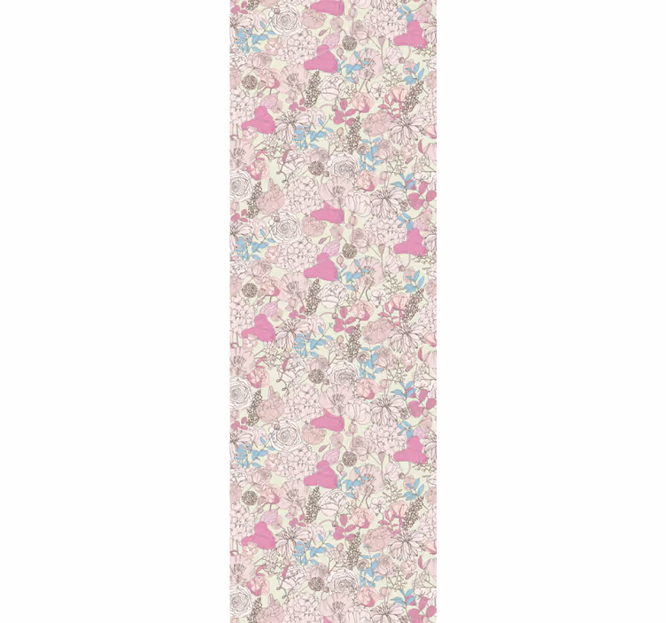 Vintage classic garden wallpaper flowery - TenStickers