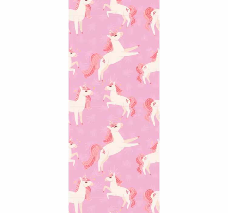 Dancing Unicorns cute animal wallpaper - TenStickers