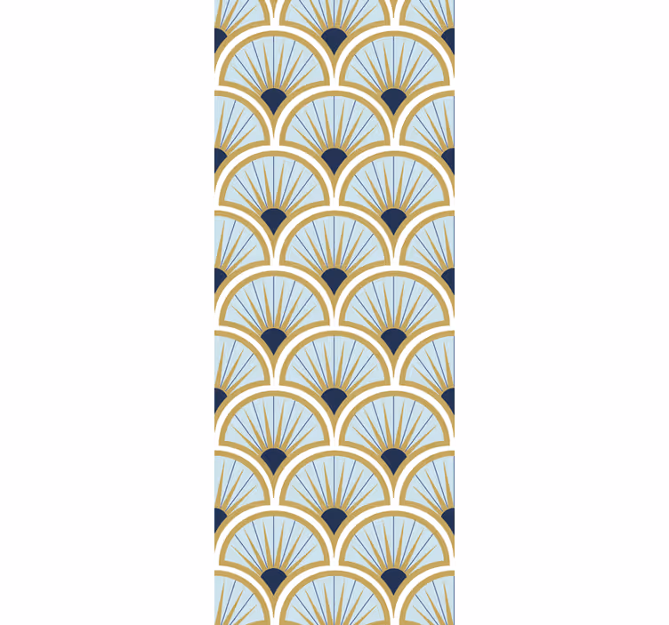 Elegant fan patterns modern wallpaper - TenStickers
