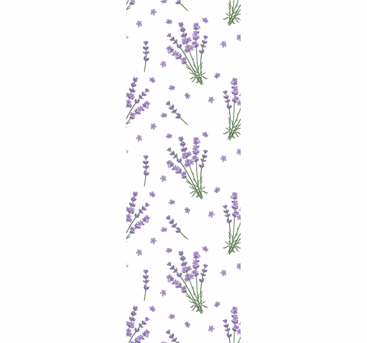 Lavender Floral Garden flowers wallpaper - TenStickers