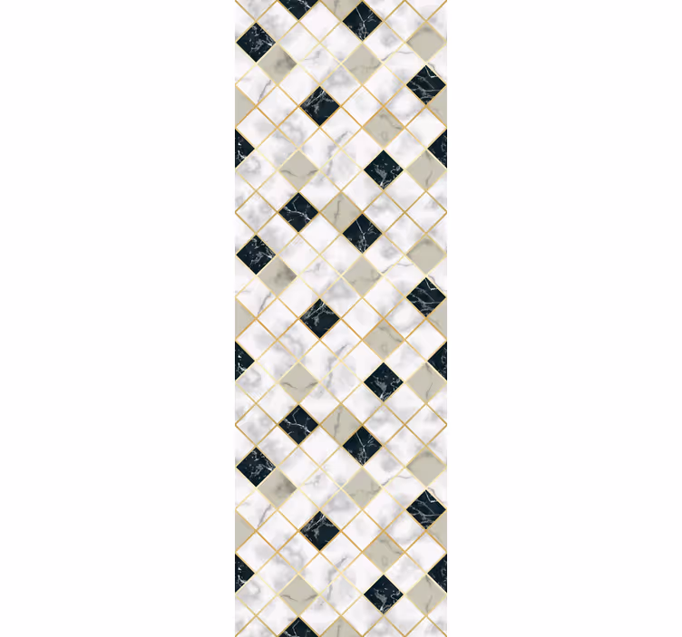 Elegant Diamond Pattern wallpaper marble - TenStickers