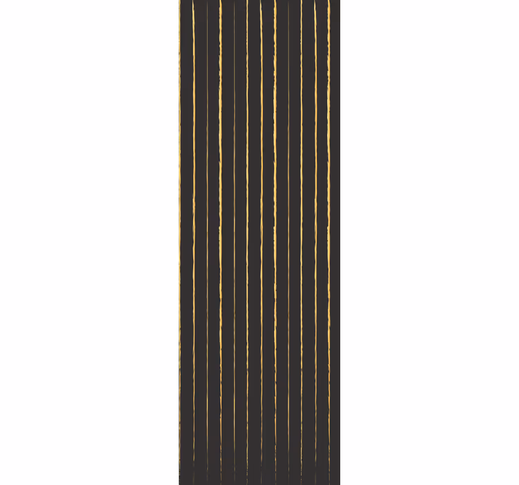 Golden and black pattern stripes wallpaper - TenStickers