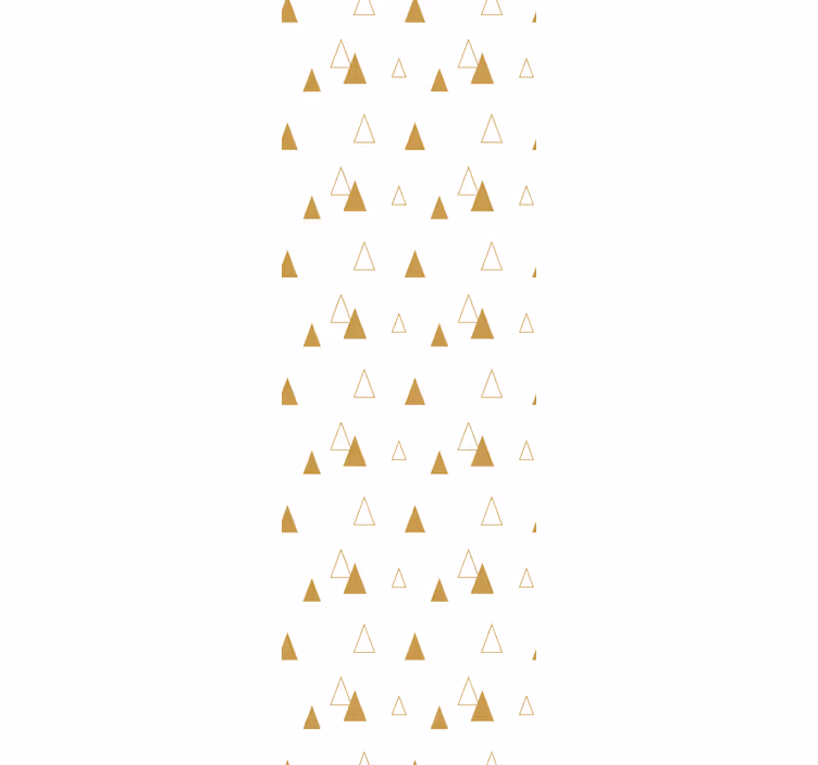 Wallpaper triangles golden design - TenStickers