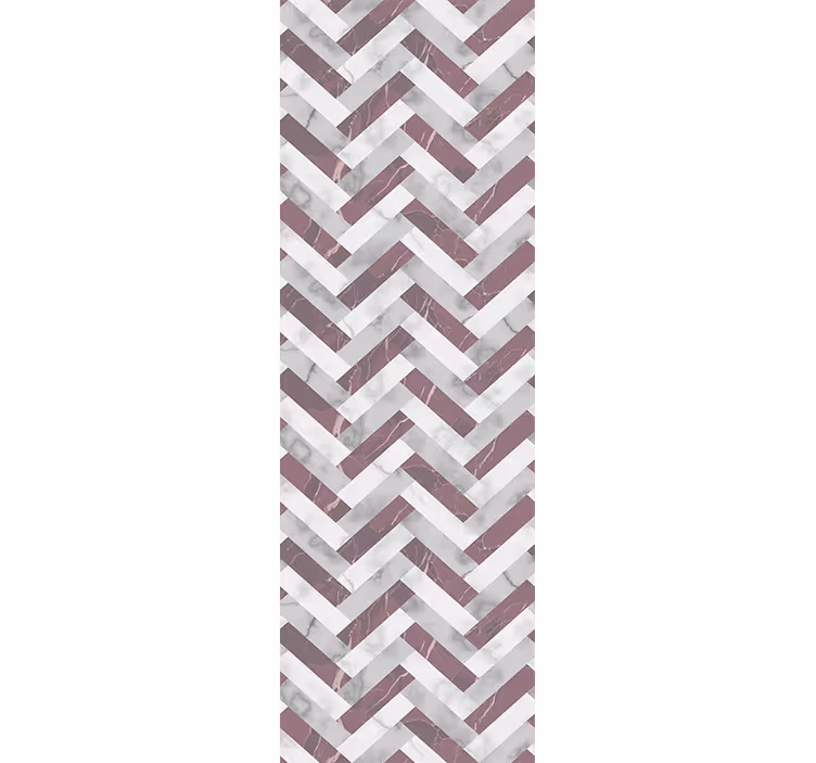 Gray Chevron Pattern wallpaper marble - TenStickers