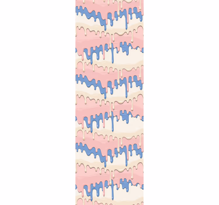Melting Drip Pattern art deco wallpaper - TenStickers