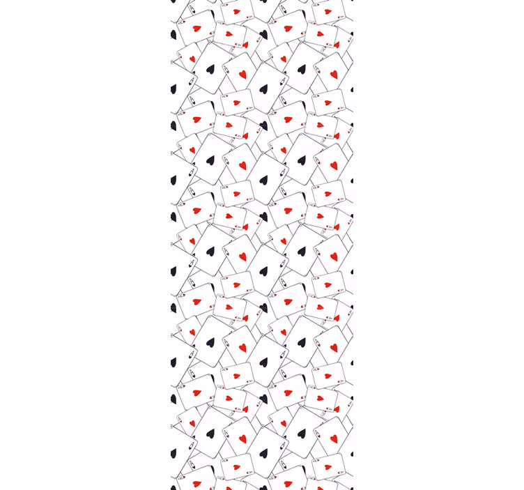 Playing Card Patterns text wallpaper - TenStickers