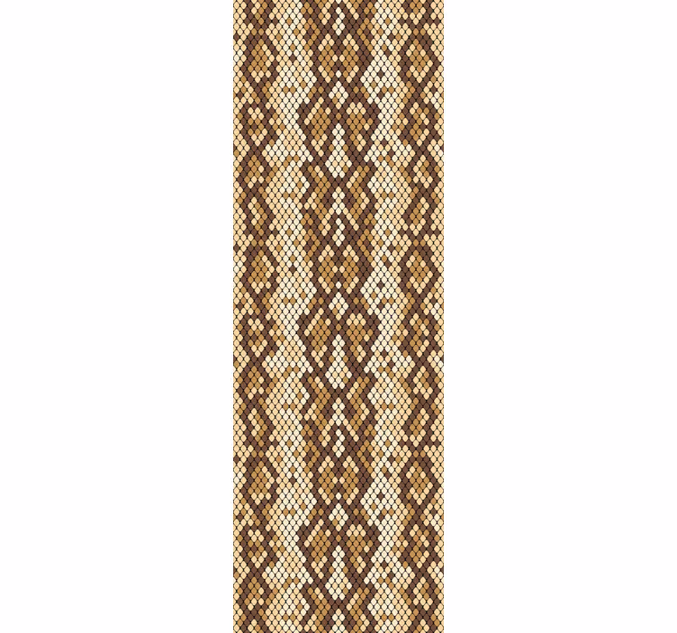 Textured Snake Pattern art deco wallpaper - TenStickers