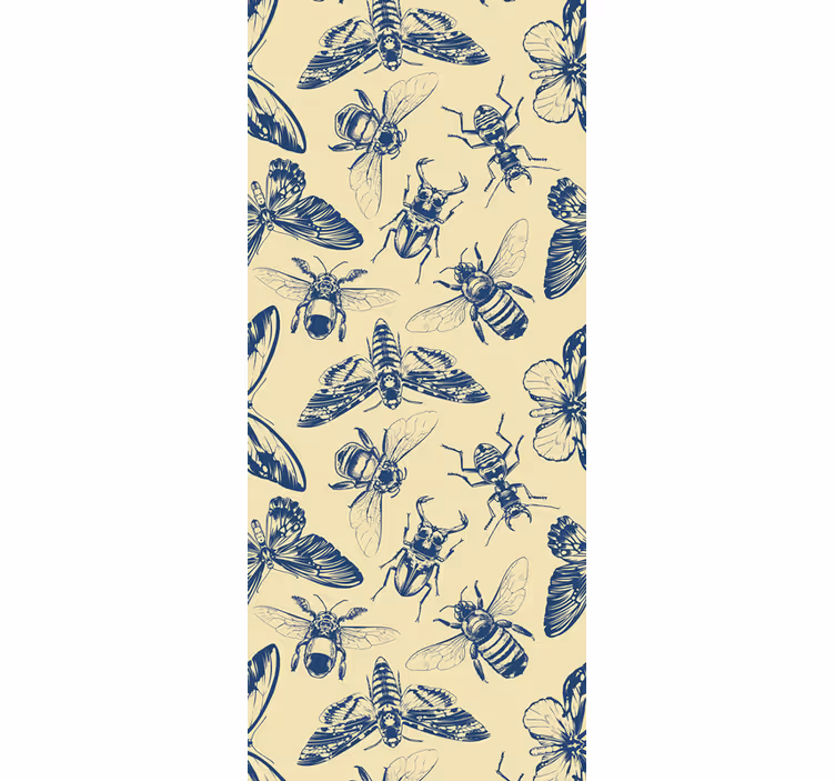 Insect Patterns Collection cute animal wallpaper - TenStickers