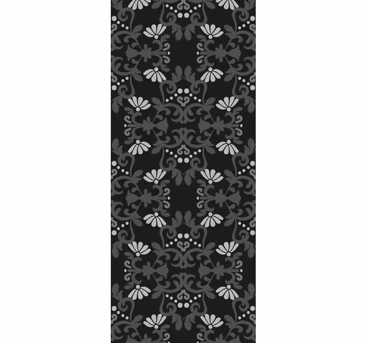 Graceful Botanical Display wallpaper flowery - TenStickers