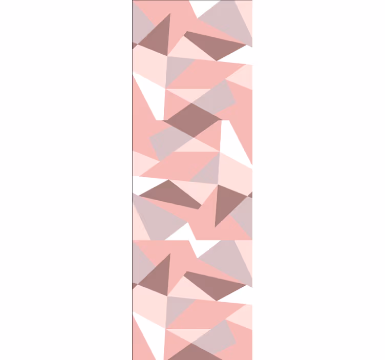 Wallpaper geometric textured pink patterns - TenStickers