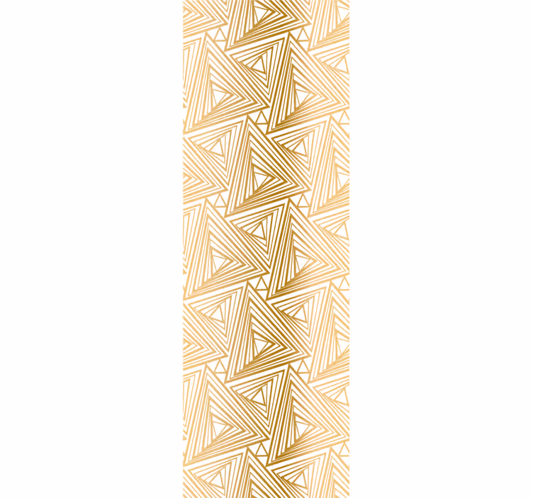 Golden pattern wallpaper triangles - TenStickers