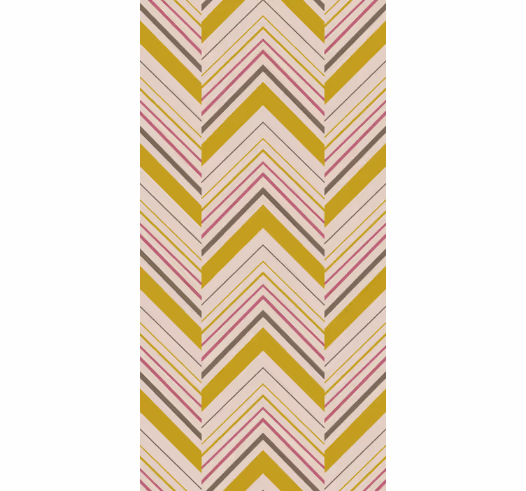 Chevron Pattern Style stripes wallpaper - TenStickers