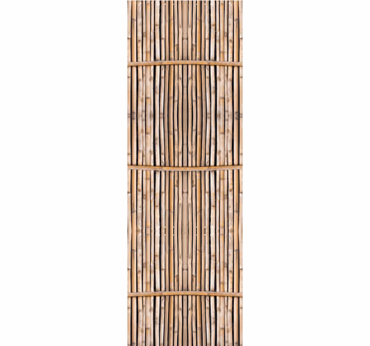 Natural Bamboo Texture living room wallpaper - TenStickers