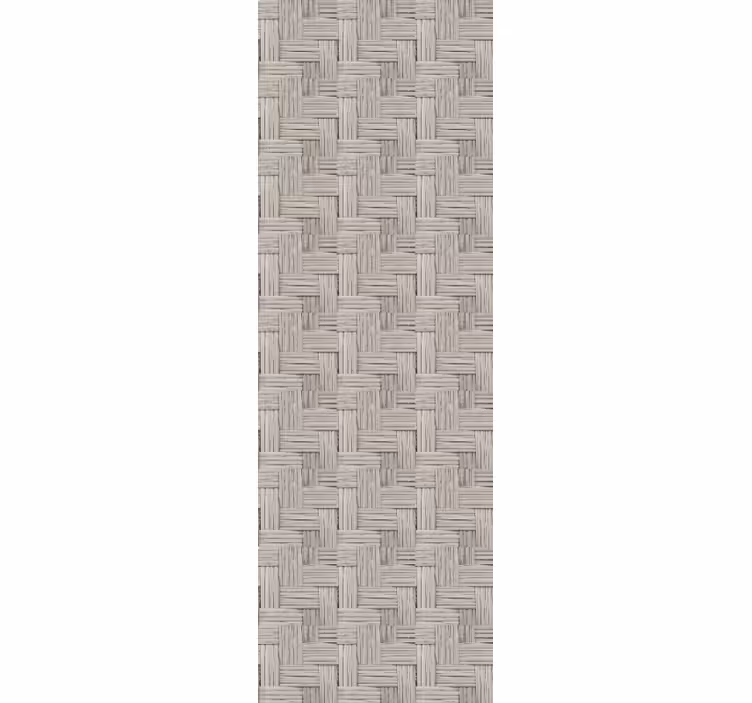 Gray wicker pattern textured wallpaper - TenStickers