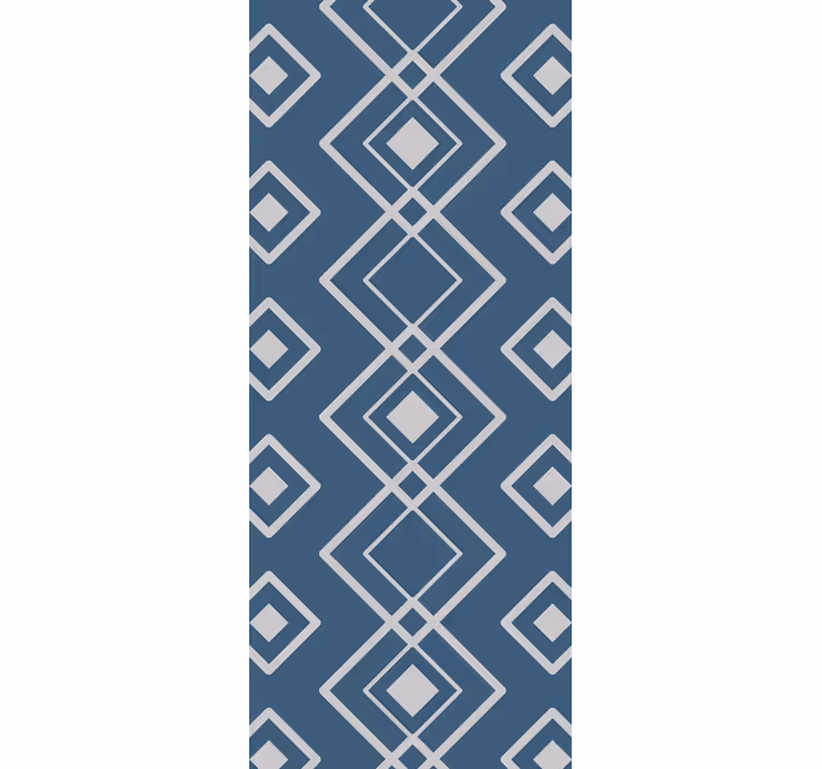 'Super-fresco Easy' Navy geometric wallpaper - TenStickers