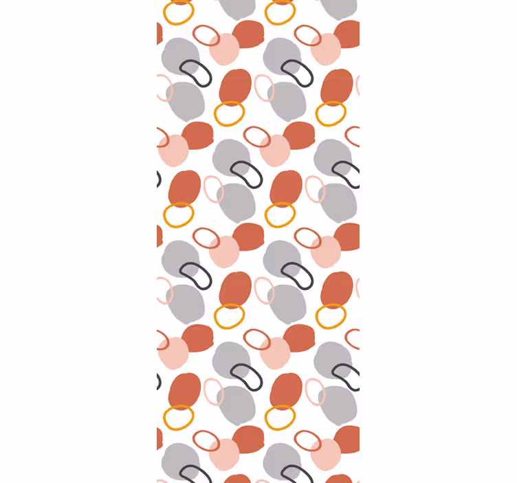 Brown and gray motif wallpaper dots - TenStickers