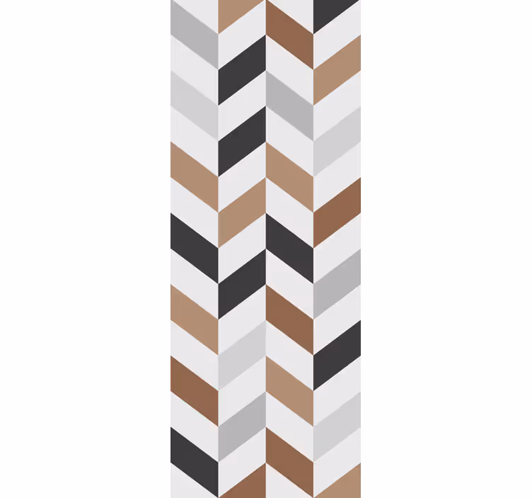 Abstract chevron motif teenage bedroom wallpaper - TenStickers