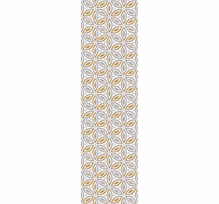 Patterned Floral Motif tiles wallpaper - TenStickers