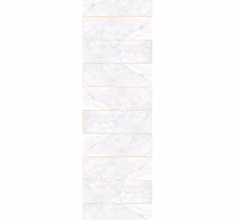 Elegant white tiles wallpaper marble - TenStickers