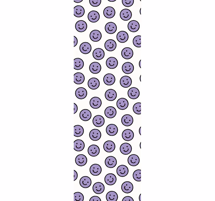 Smiley Pattern Design wallpaper dots - TenStickers