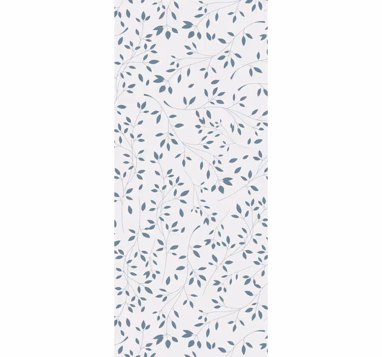 Minimalist vines pattern leaves wallpaper - TenStickers
