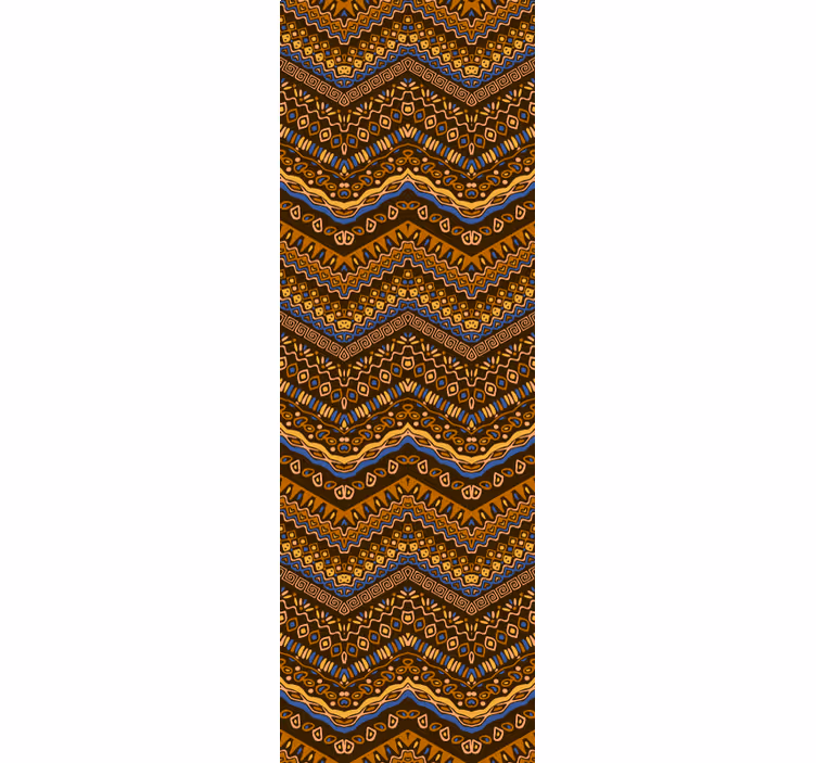 Geometric Pattern Waves art deco wallpaper - TenStickers