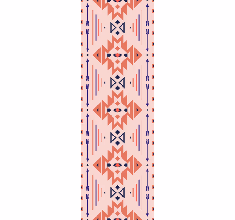 Pastel colored tribal patterns wallpaper - TenStickers