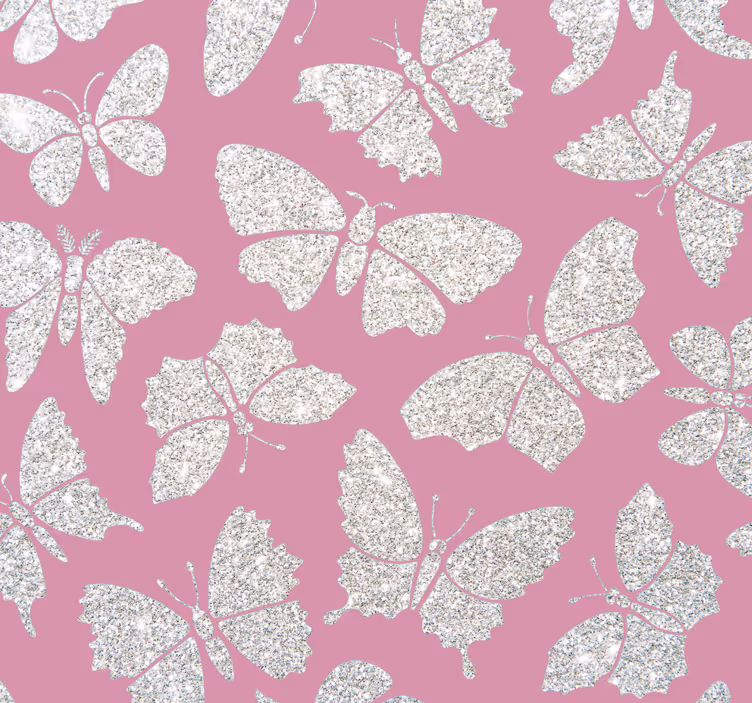 Butterfly wallpaper with butterfly patterns - TenStickers