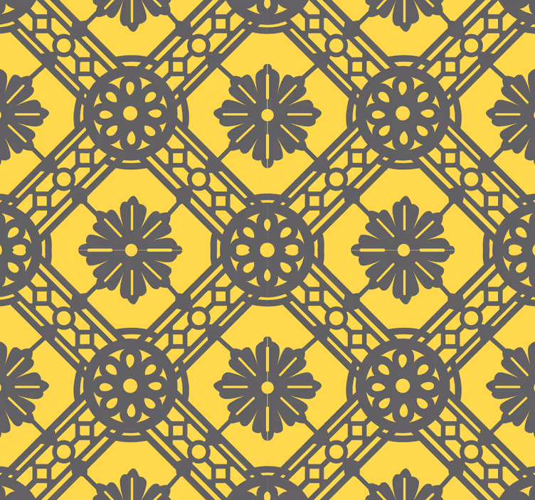 Wallpaper geometric geometric patterned accent - TenStickers