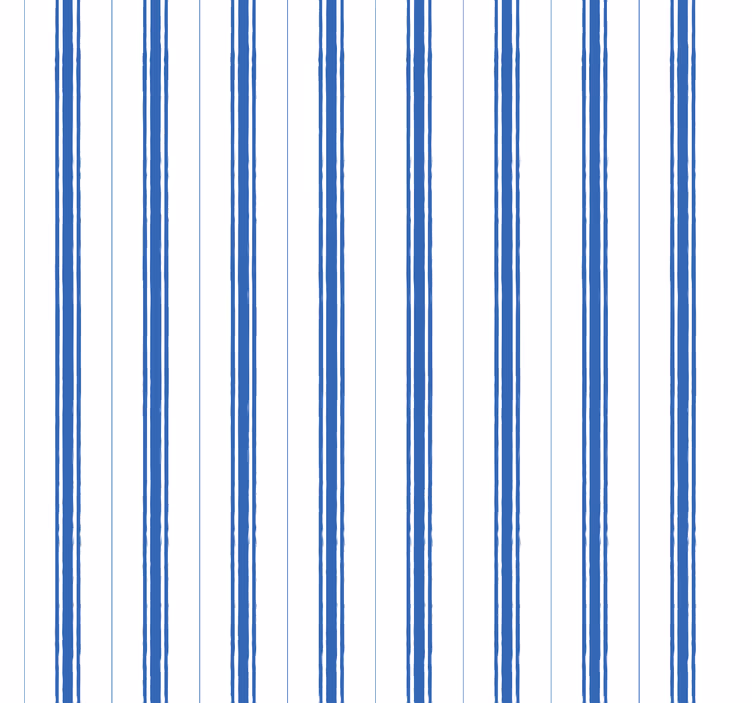 Blue shades vertical striped wallpaper - TenStickers