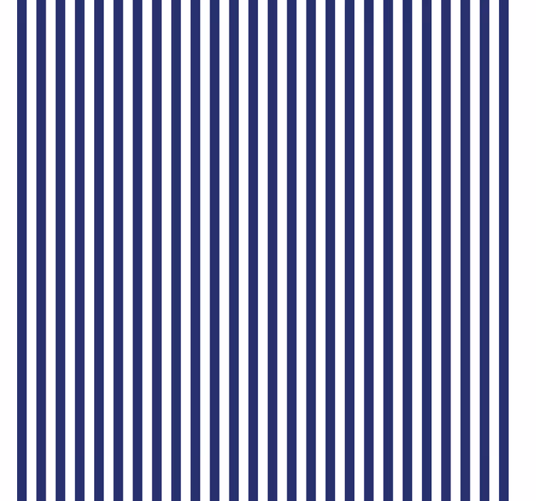 Navy blue colour vertical striped wallpaper - TenStickers