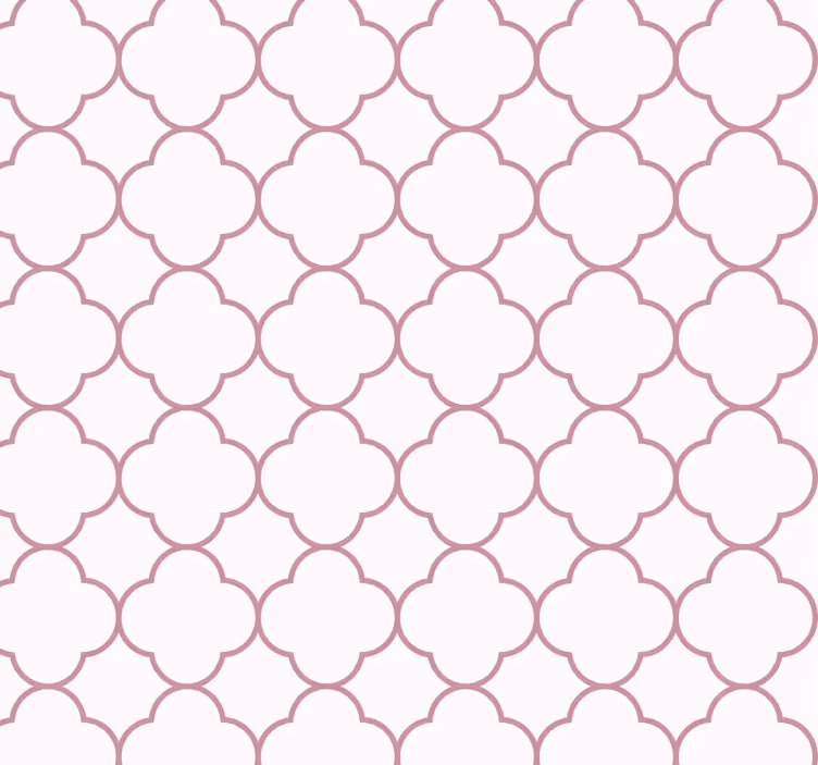 Geometric designs a pink wallpaper - TenStickers