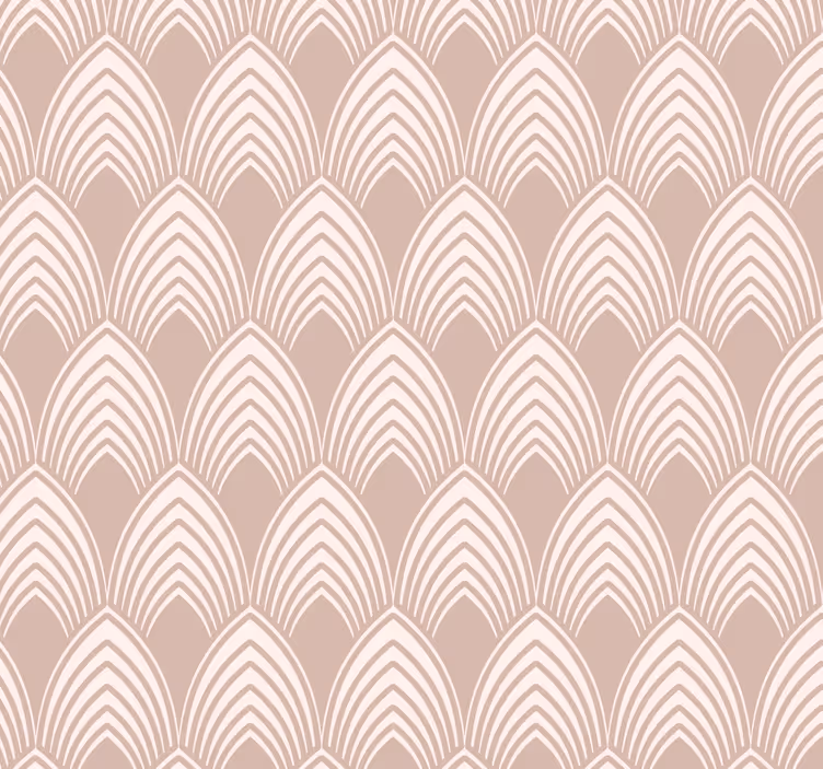 vintage geometric design a pink wallpaper - TenStickers